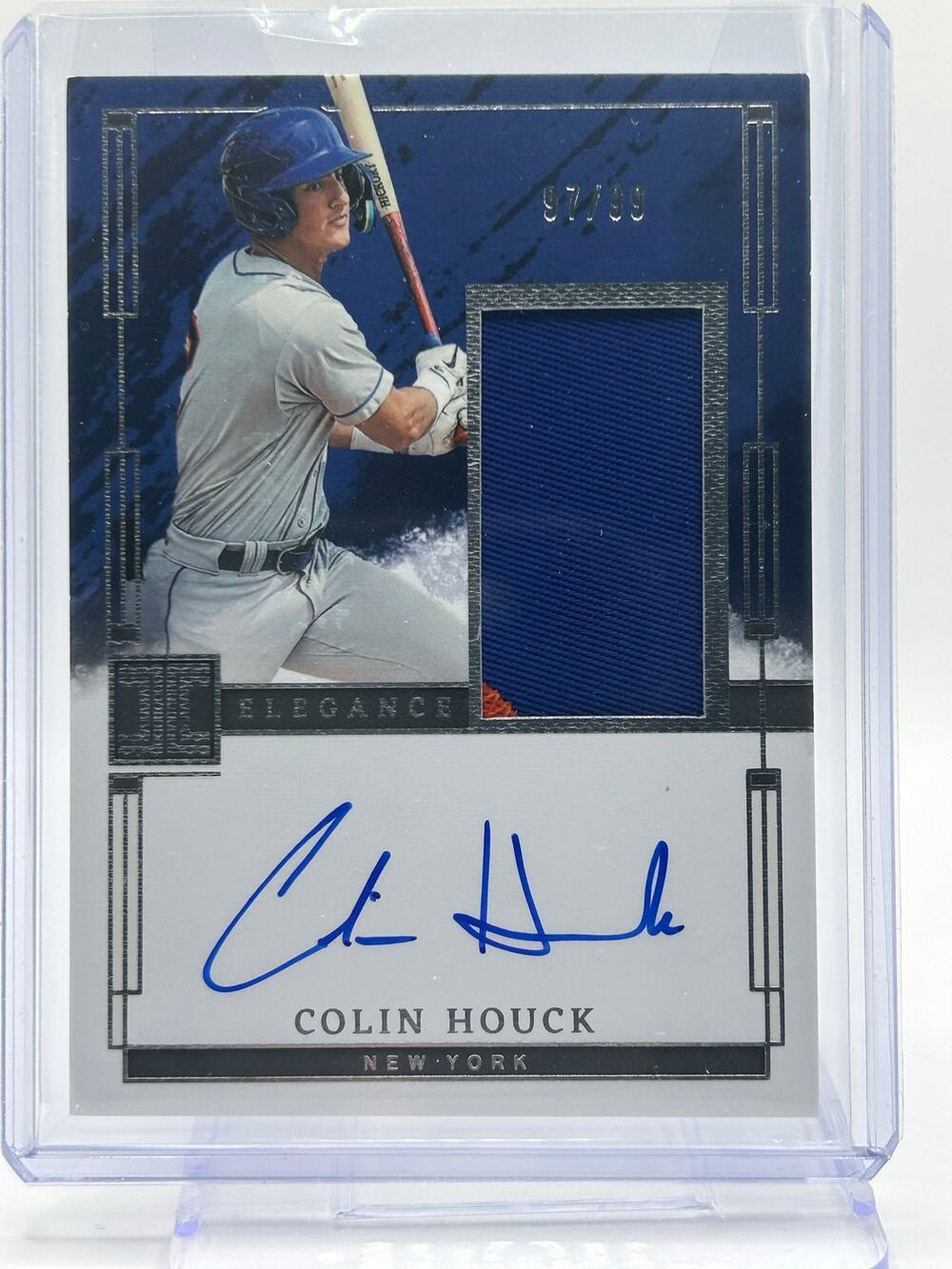 2024 Panini Impeccable Colin Houck Elegance Jersey Patch Auto 97/99 SP Mets